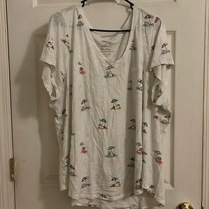 Torrid Size 4 Frenchie V-Neck Classic Fit Tee